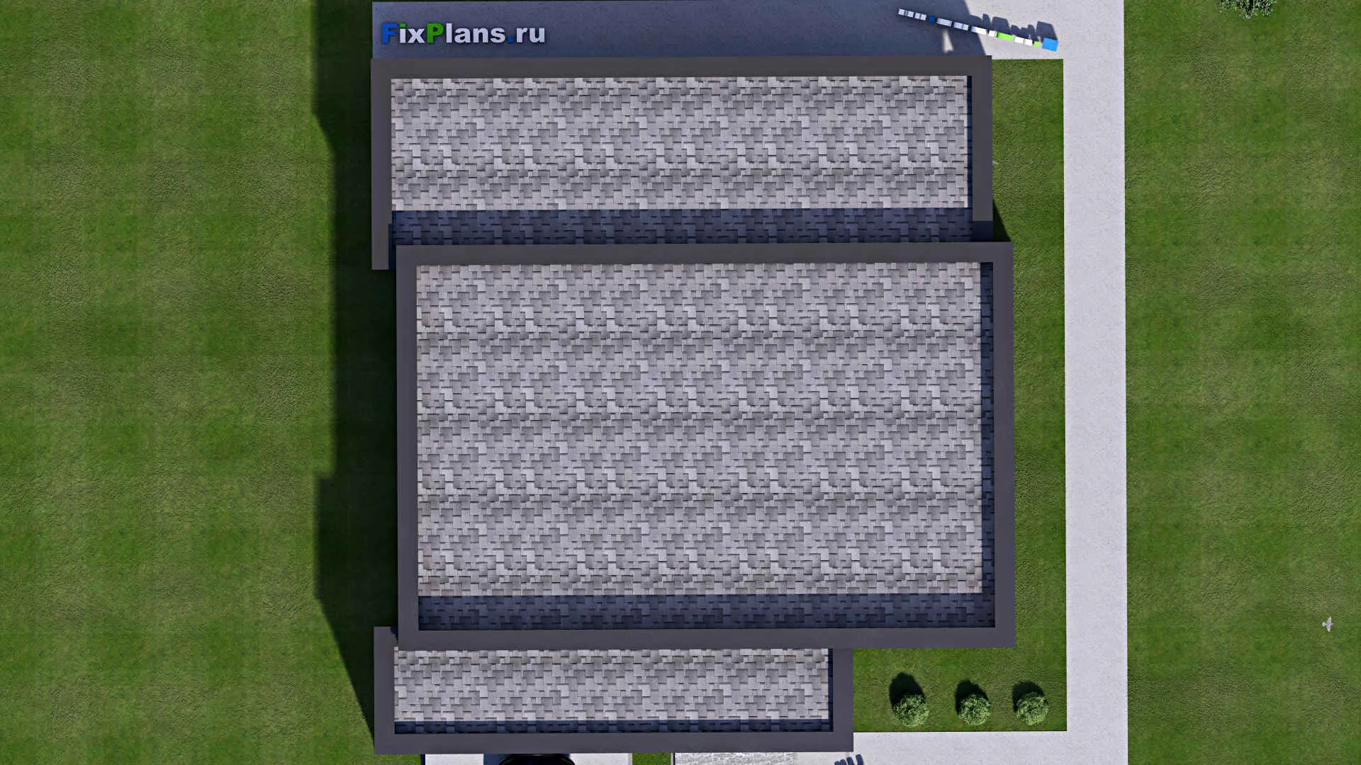 F-16523 - Проект одноэтажного дома 16 на 17, площадью 210 м² с 4 спальнями