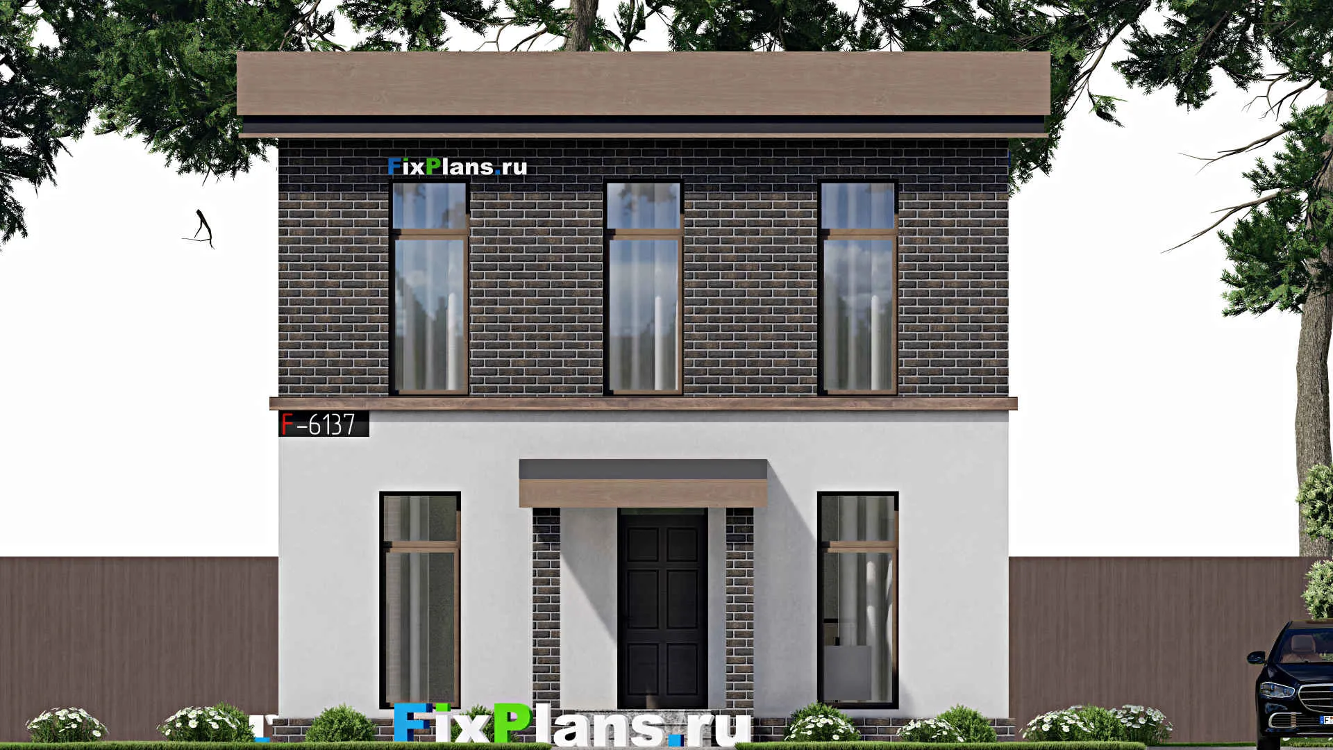 F-6137 - Проект двухэтажного дома 9 на 12, площадью 150 м² с 4 спальнями