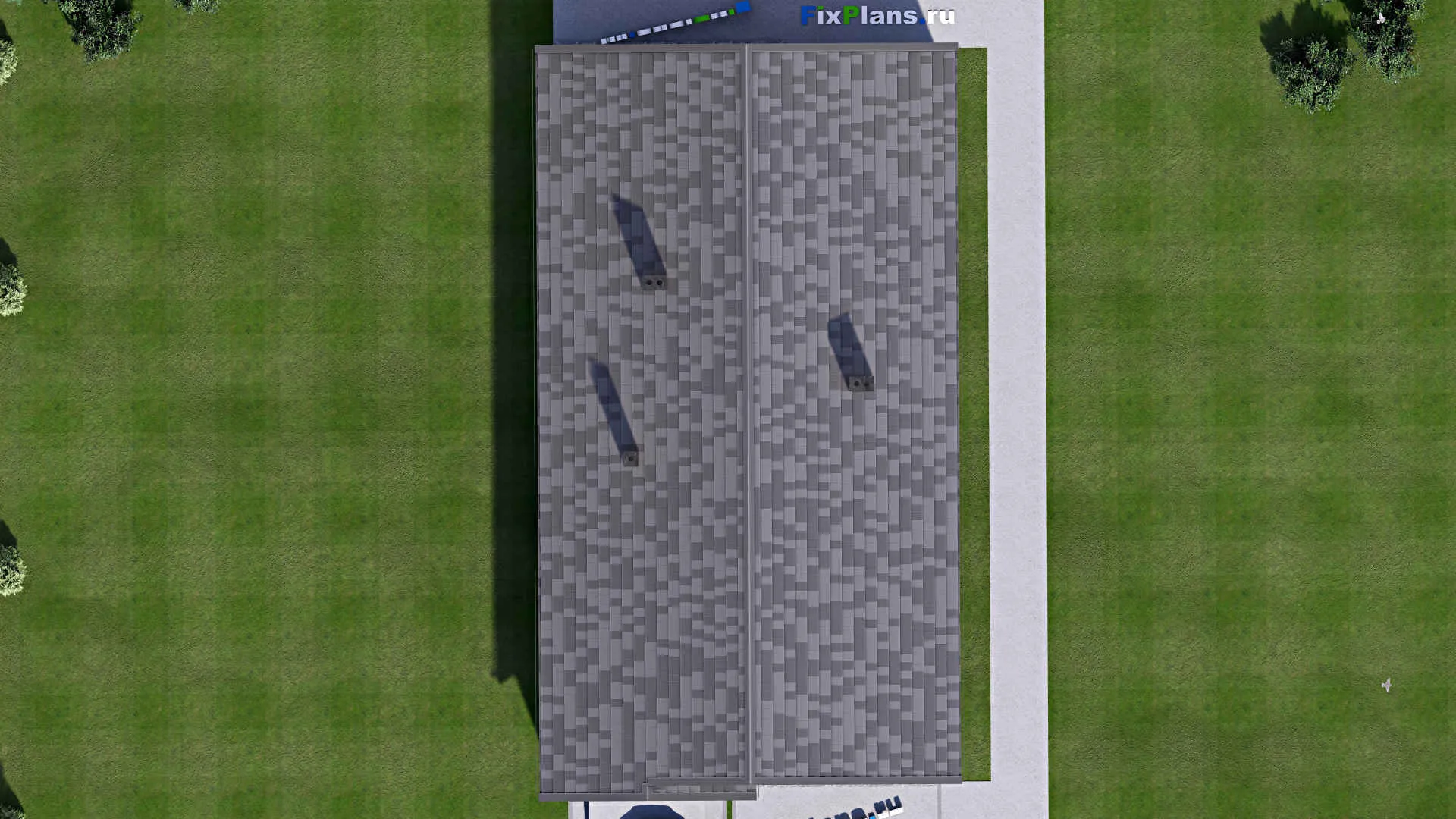 F-16478 - Проект одноэтажного дома 11 на 19, площадью 160 м² с 3 спальнями