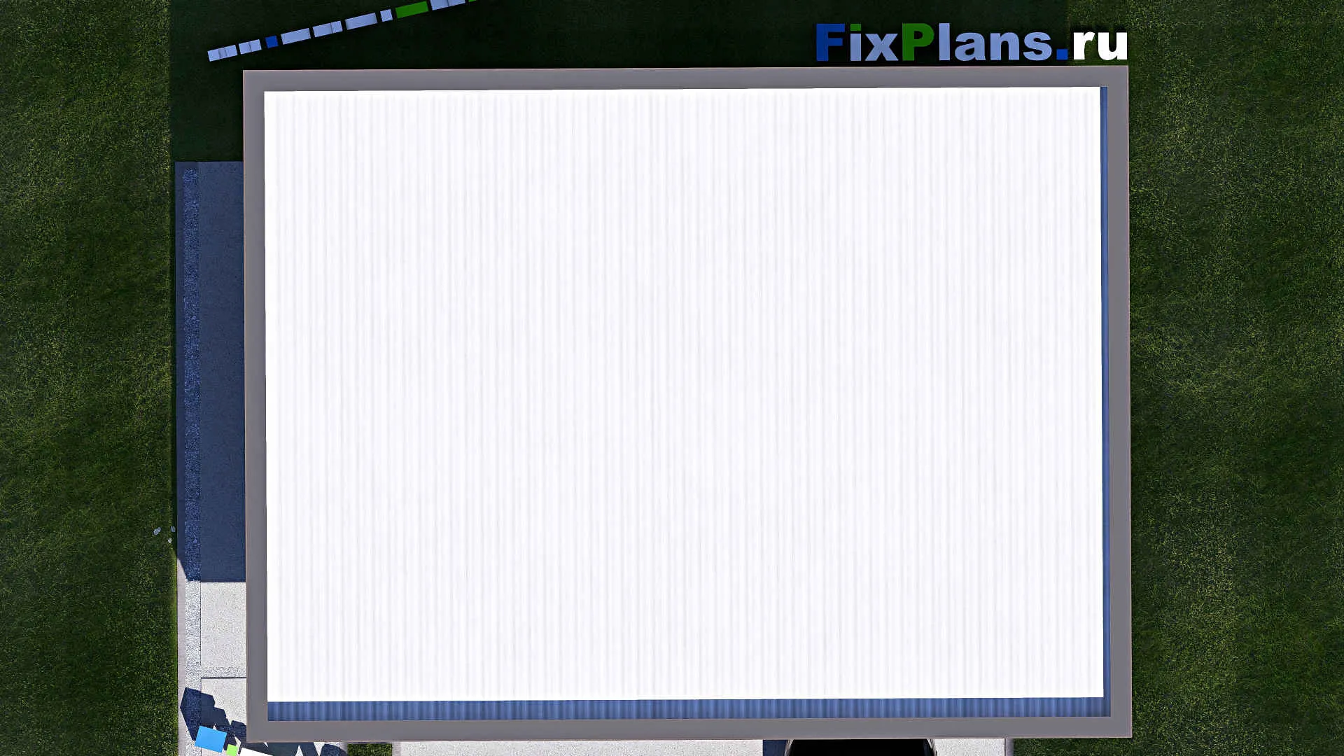 F-21131 - Проект гаража 7 на 10, площадью 30 м² на 1 машиноместо