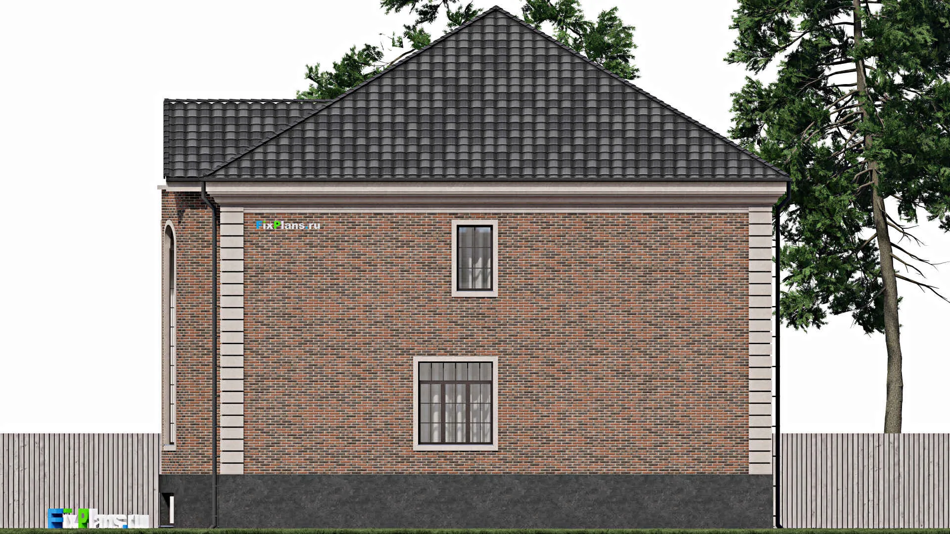 F-0566 - Проект двухэтажного дома 15 на 17, площадью 300 м² с 5 спальнями